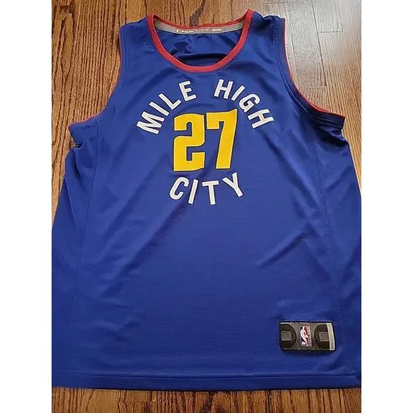 Fanactics Jamal Murray Denver Nuggets Jersey Mens Size Large Basketball NBA - Picture 6 of 8